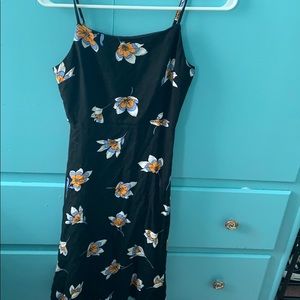 Black floral dress